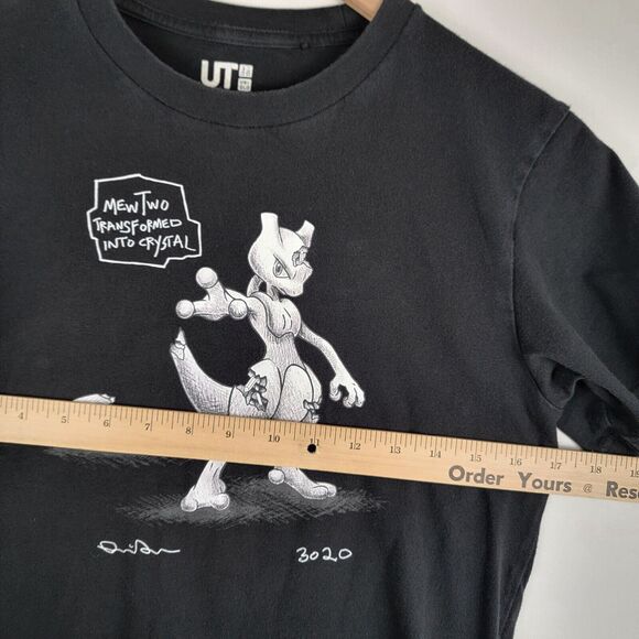 UNIQLO UT Pokemon x Daniel Arsham Mewtwo T Shirt Graphic Mens Size XXS - Picture 3 of 7
